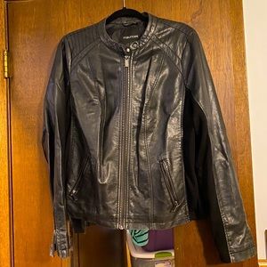 Faux leather jacket